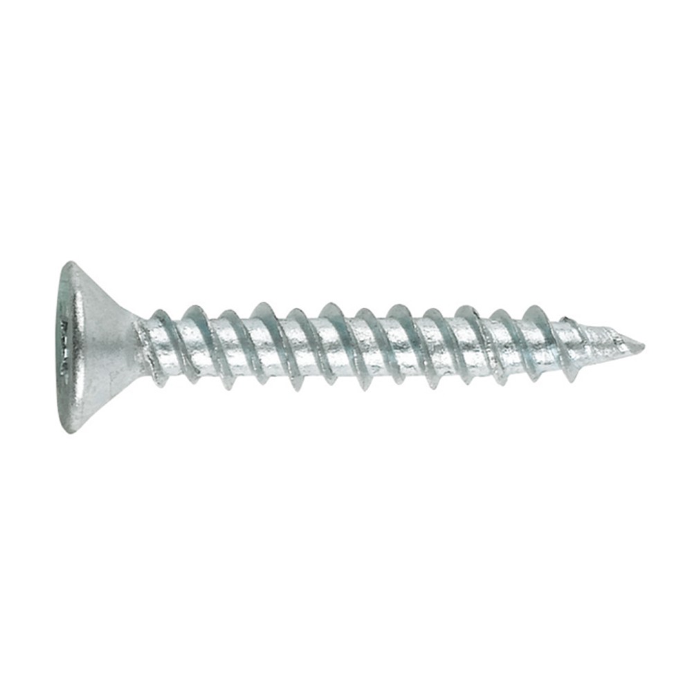 PVC-10 Z [CP] Tornillos para carpintería de PVC. Zincado. Diámetro de cabeza 7,5 mm